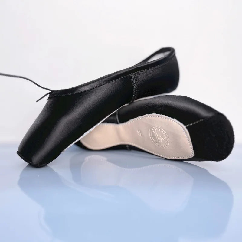 Ballet Shoes For Girls Pointed Shoes Straps Satin Dance Shoes Flat Exercise Shoes Big Children's Dance Shoes Sneakers