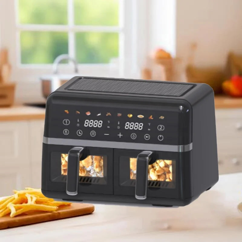 2800w Dual Basket Air Fryer 9l Double Pot Air Fryer Two Zone Smart Kitchen Appliances Freidora