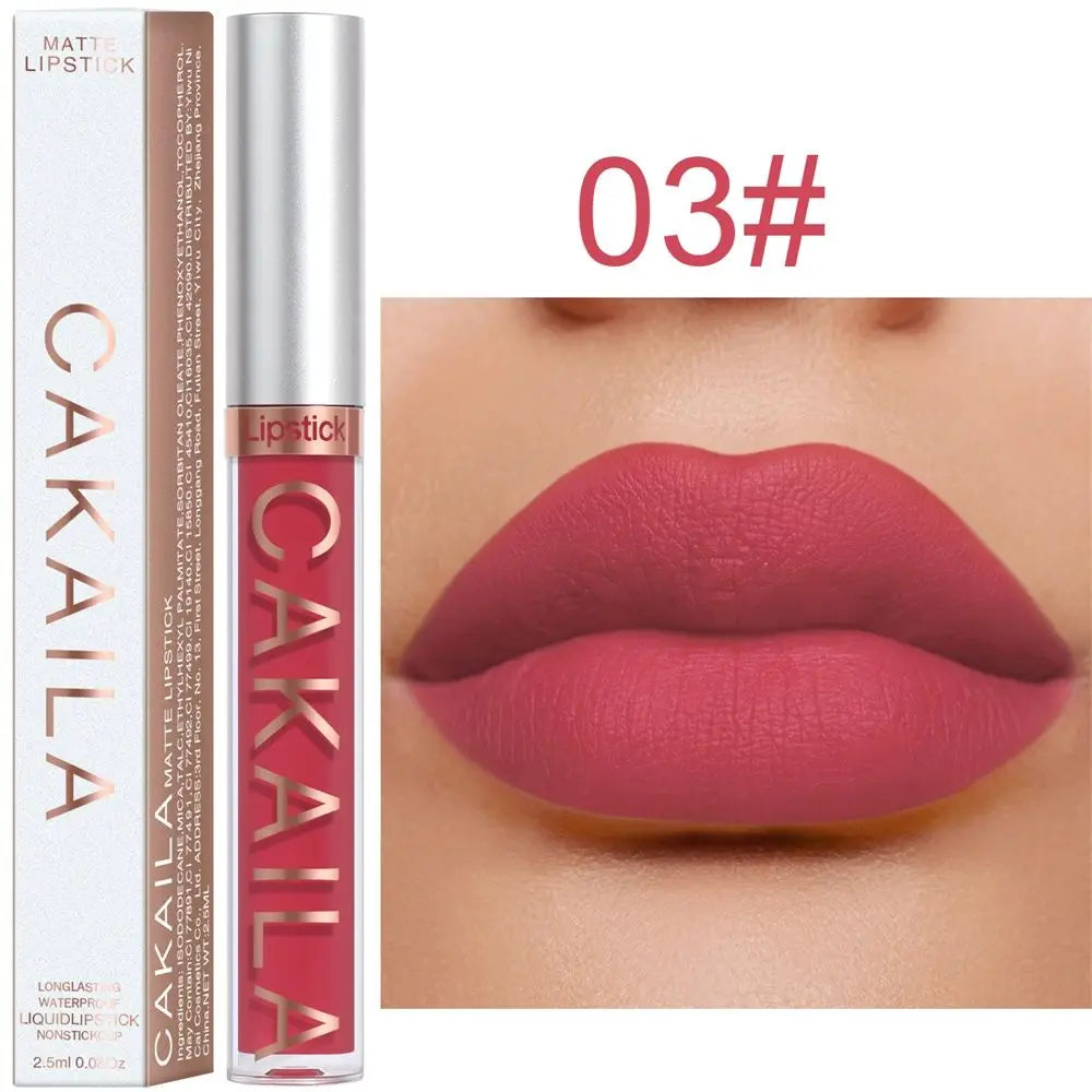 Cosmetics Lip Gloss 18 Colors Long Lasting Liquid Lipstick Lipstick Matte Waterproof