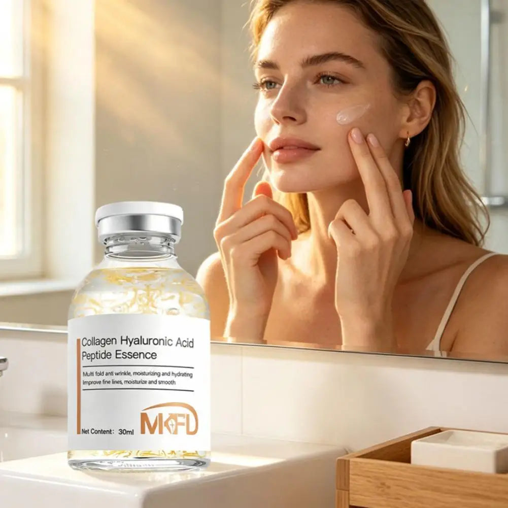 Collagen Hyaluronic Acid Peptide Essence Intensive Lifting & Elasticity Boost Moisturizing Firming Face Serum Korean Skin Care