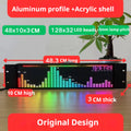 Professional music spectrum display instrument, music rhythm light RGB multi-color adjustable, wireless pickup spectrum analyzer