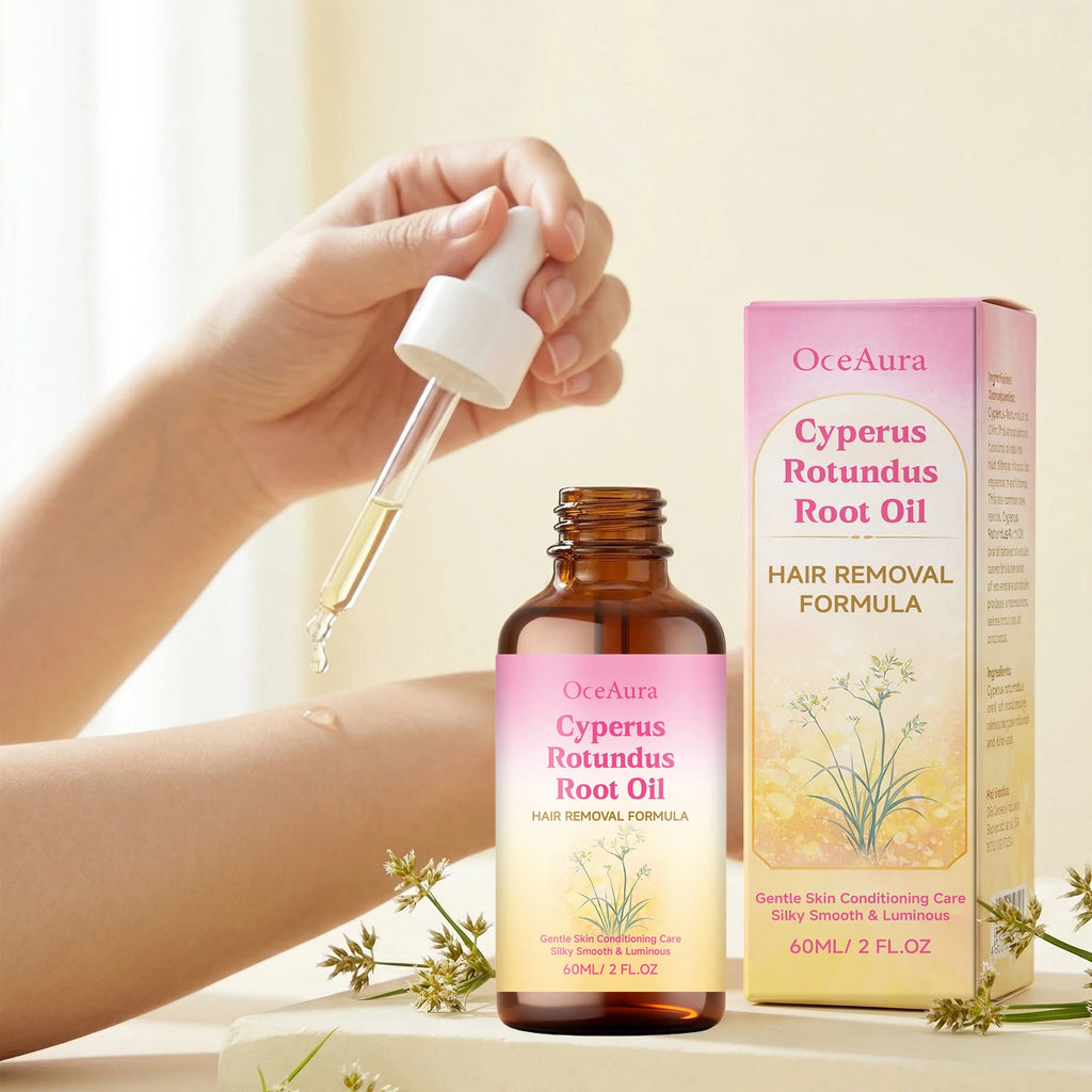 Cyperus Rotundus Root Hair Removal Oil Relieve Redness Smoothing Soothing Moisturizing Hair Growth Inhibitor Body Depilatory Oil