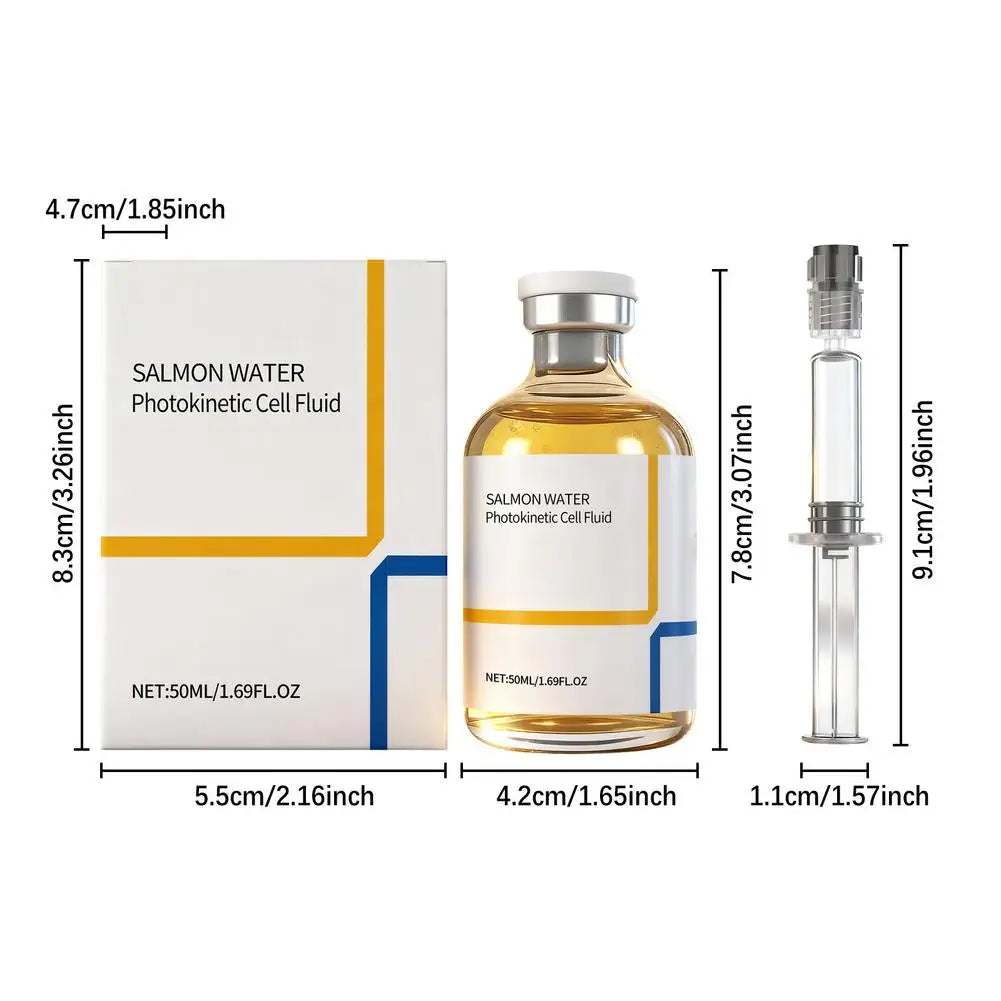 Korean Salmon Wrinkle Serum Skin Rejuvenation Essence, Strengthens Barrier Function, 24H Continuous Hydration Firming Skin Care