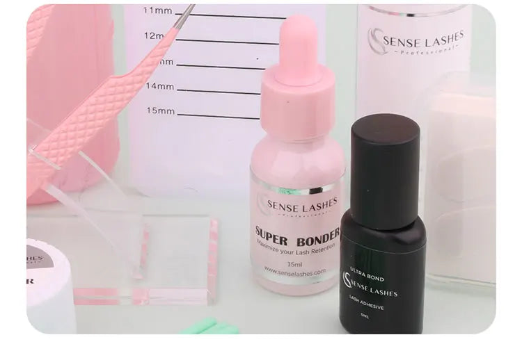 SENSE LASHES 15ml Super Bonder for Lash Extensions Quick Drying Long Last Grafting Eyelash Glue Bonder pestañas