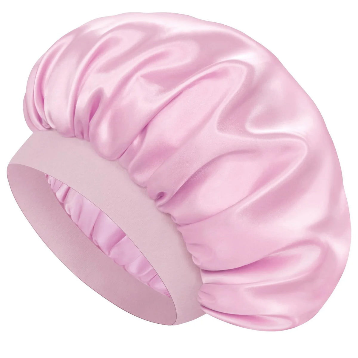 Silk Bonnet for Sleeping, Double Layer Silk Sleep Cap for Men & Women, Soft Satin Lined Bonnet for Curly Hair