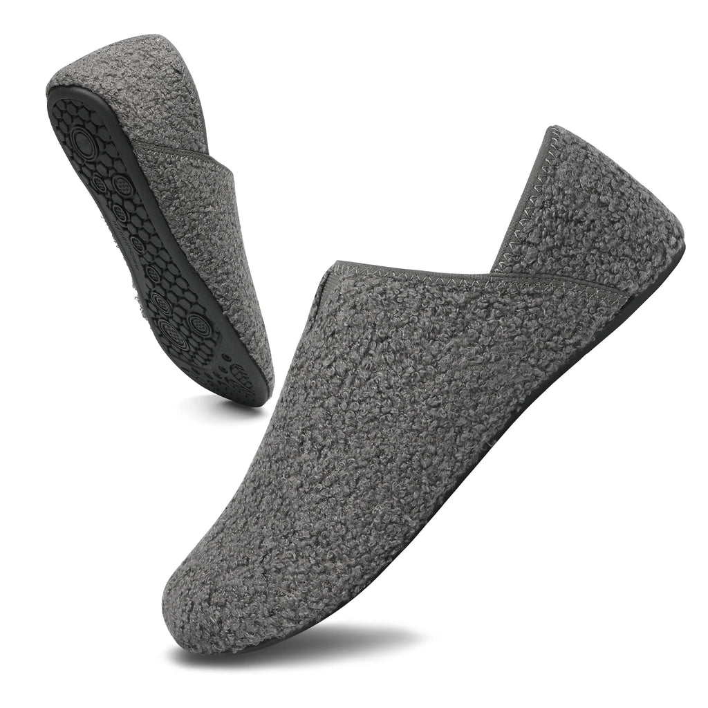 Indoor household shoes slippers soft-soled casual shoes non-slip lightweight fleece cotton shoes
