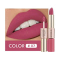 Waterproof 2 in 1 Matte Lipstick Lip Gloss 12 Colors Long Lasting Makeup Cosmetics Rouge Lips Stick Batom Mate