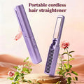 Electric Hair Straightening Comb Hair Curling Brush Multi-Functional Heating Professional Hair Straightening Curling Convenient