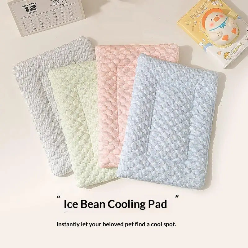 Pet Ice Pad Cool Feeling Mat Breathable Non Slip Summer Dogs Cats Hamsters Small Pets Cool Down Heat Relief Sleeping Nest