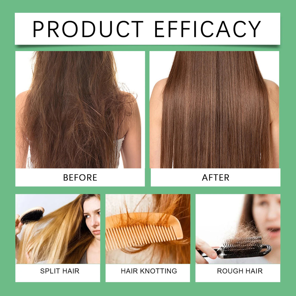 3pcs Rosemary Hair Growth Shampoo Thickening Hydrolyzed Keratin Dry Frizzy Damaged Repair Moisturizing Scalp Cleaning Shampoo