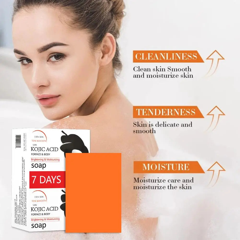 1/3/5Pcs Turmeric Soap Lemon Acids Handmade Soap Natural Skincare Bar Kojic Acid Soap For Moisturizing And Exfoliating Face Body