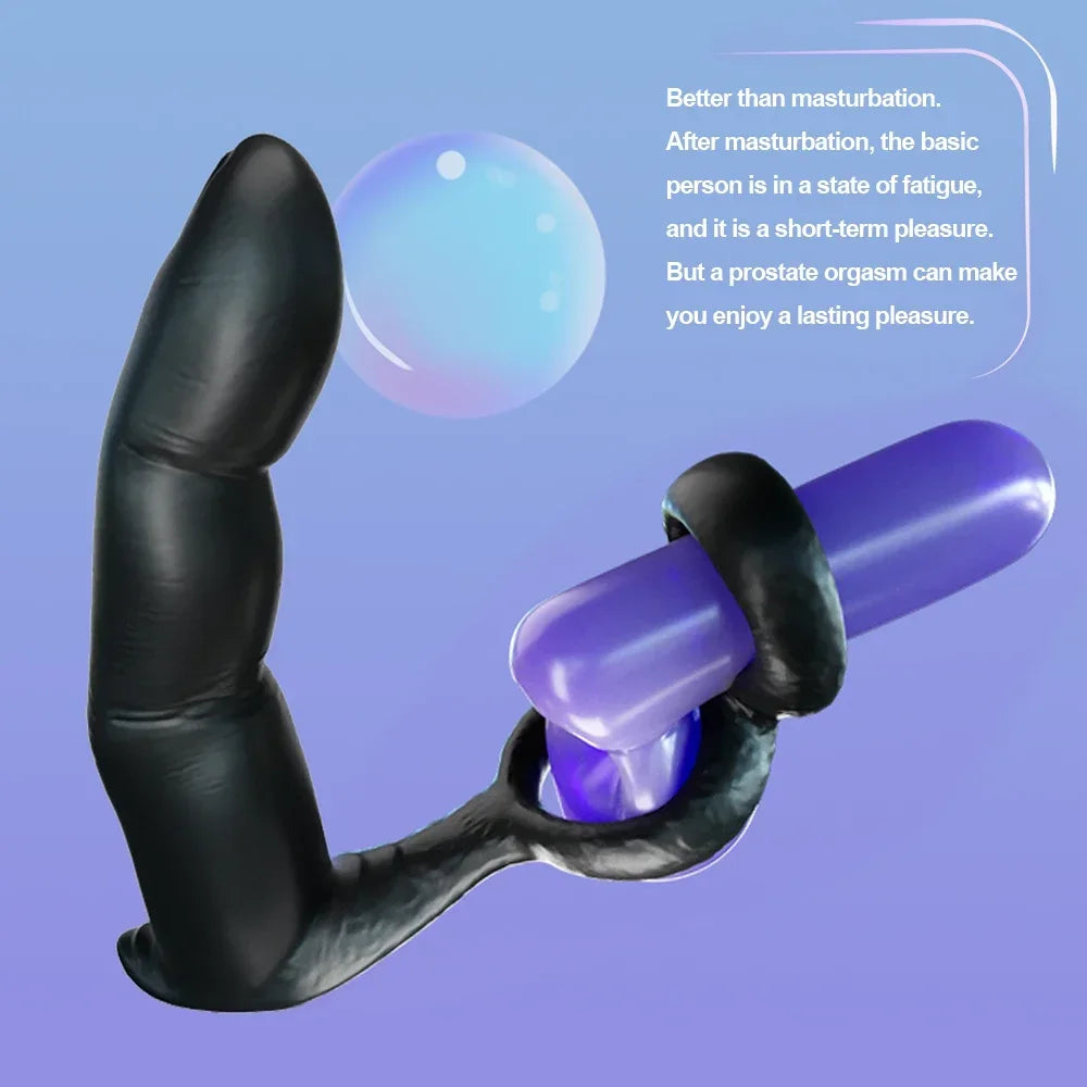 Sex Toys Anal Vibrators Finger Prostate Massage Butt Plug Prostate Stimulator Anus Male Masturbator Plug Sex Toys For Men Gays