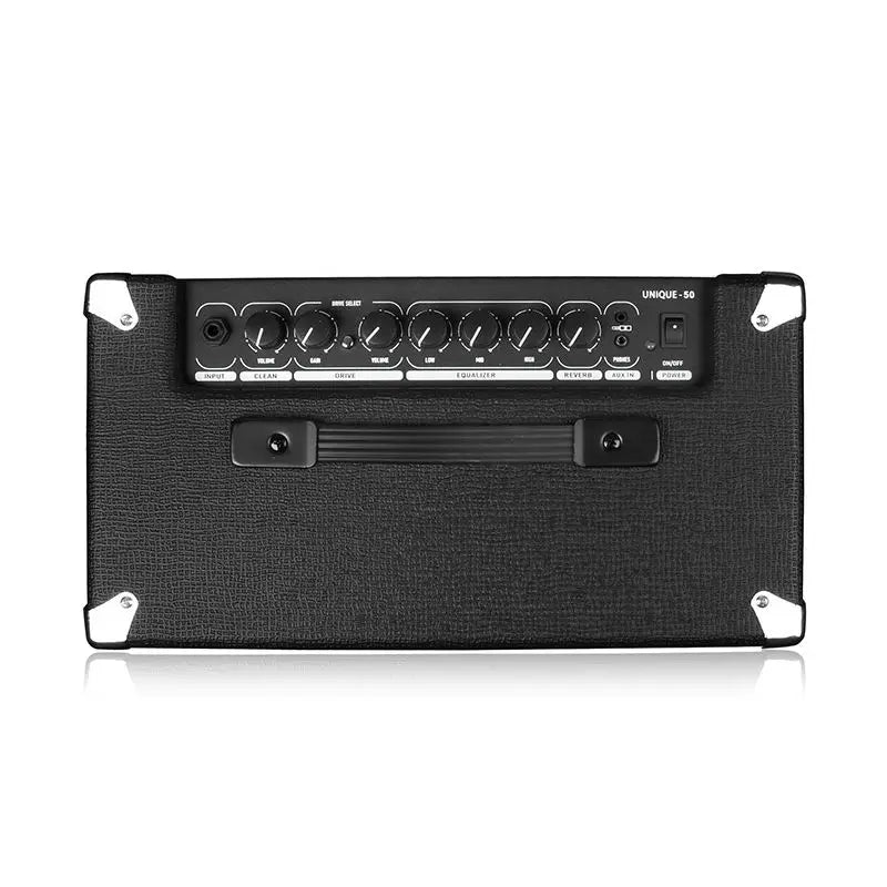 COOLMUSIC UNIQUE-50 Electronic Guitar Amplifier 50 watt amp Music Instrument Speaker Compact Portable Built-in Reverb