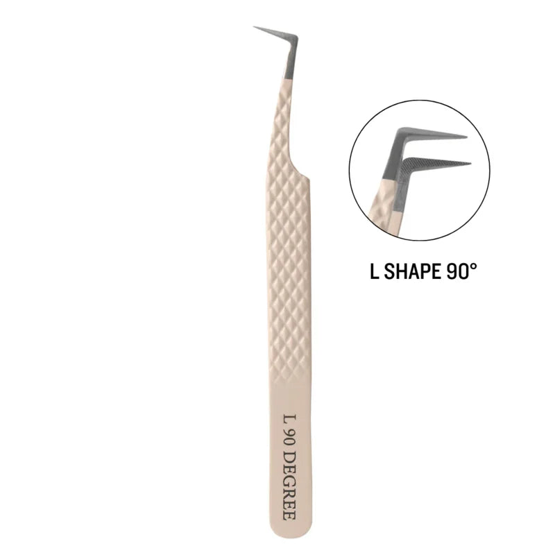 SENSE LASHES Fiber Tweezers for Eyelash Extensions Lash Isolation Tweezers Curved Volume Pinzas Para Extensión De Pestañas