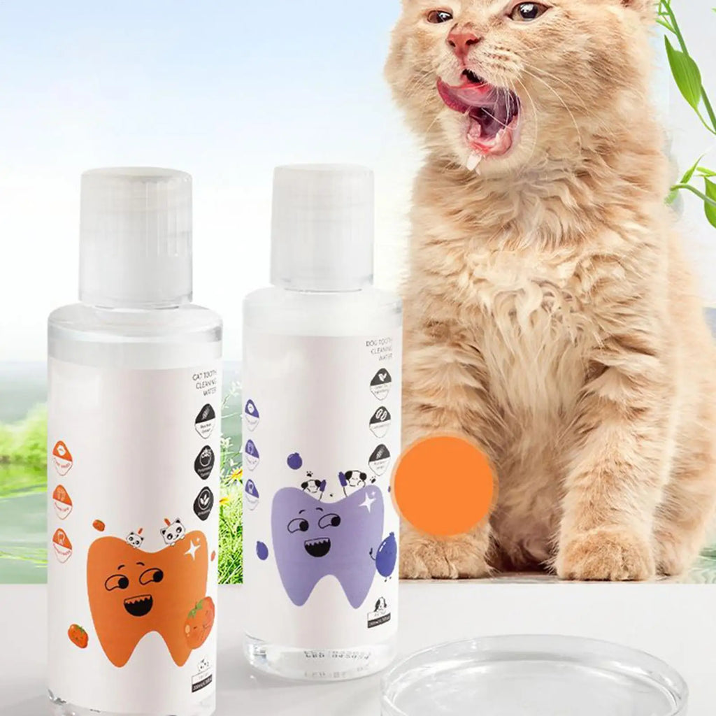 Dog Dental Water Additive 200ml Fresh Breath Teeth Care Solution Plaque Tartar Remover for Dogs Cats Pet Teeth Cleaning Care