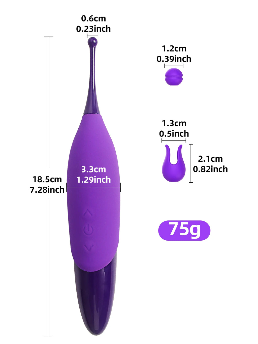 G-Spot Vibrator Sex Toy Clitoris Nipple Stimulator Female Masturbator Massage Stick Sex Toys  For  Women  Orgasm Sexual Pleasure