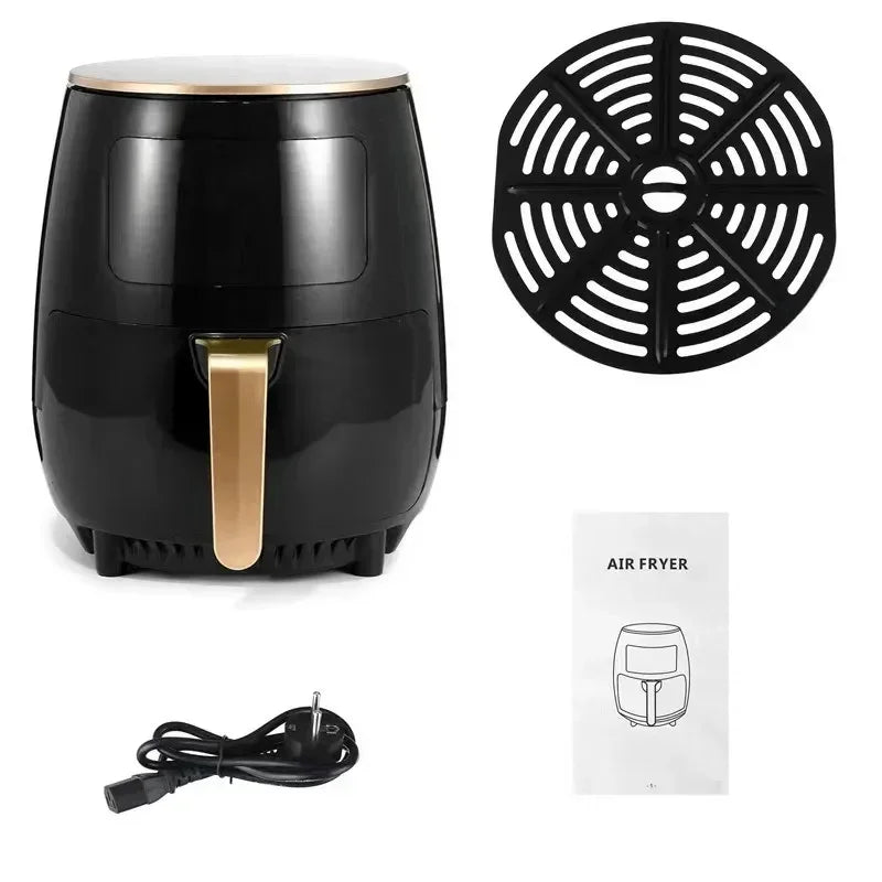6L Air Fryer Multi-functional Intelligent Touch Screen Oven Large Capacity Electro Mechanical  Deep Fryer for Home  Airfryer