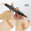 Dual-ended contour stick, facial foundation, concealer, long-lasting dark circles, correcting contour concealer, makeup