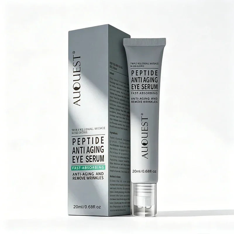 AUQUEST Peptide Skincare Eye Serum Anti Aging Remove Wrinkles Fast Absorbing Korean Rollerball Massage Cream