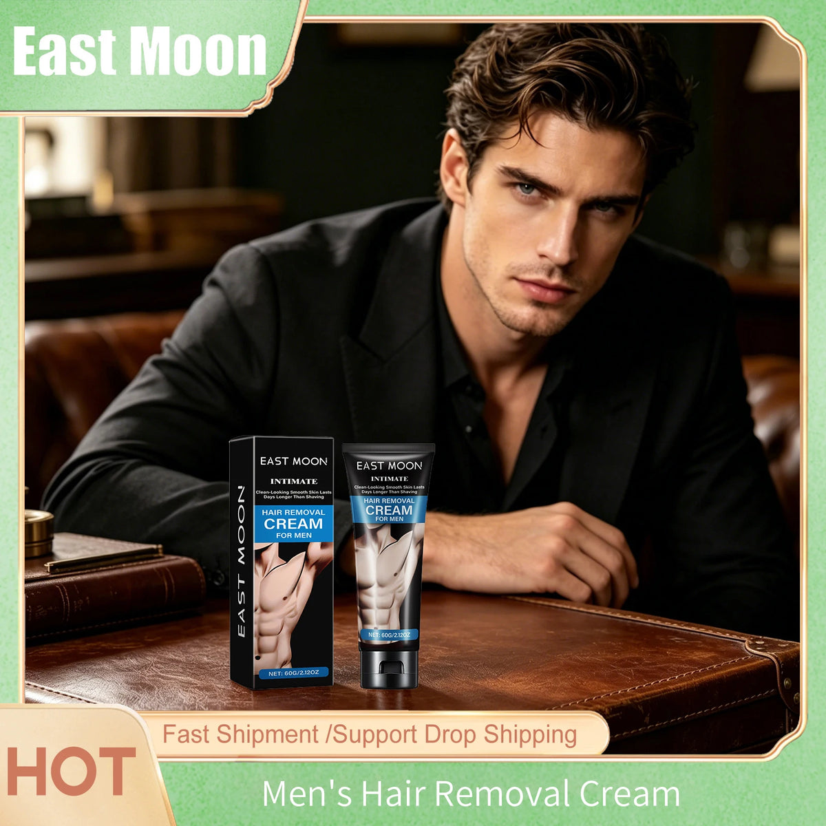 Painless Hair Removal Cream Men's Body Private Epilator Gentle Permanent Refresh Smooth Stop Hair Growth Repair Depilatory Cream
