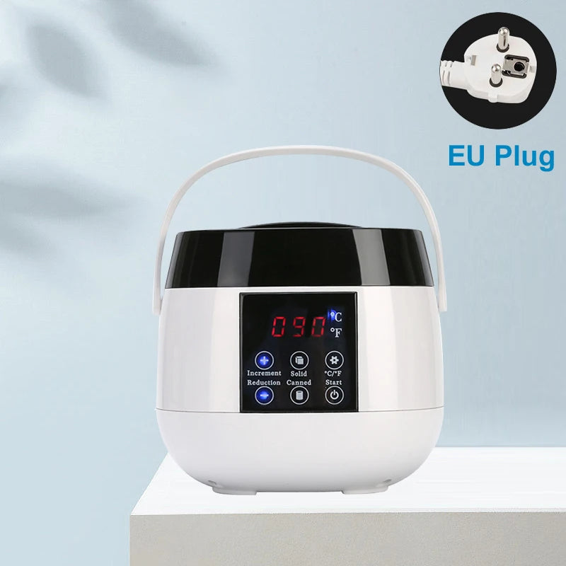 Depilatory Hair Removal Machine - Wax Melter Epilator Kit with Paraffin Heater Wax Beans Beads for Smooth Skin at Home Use