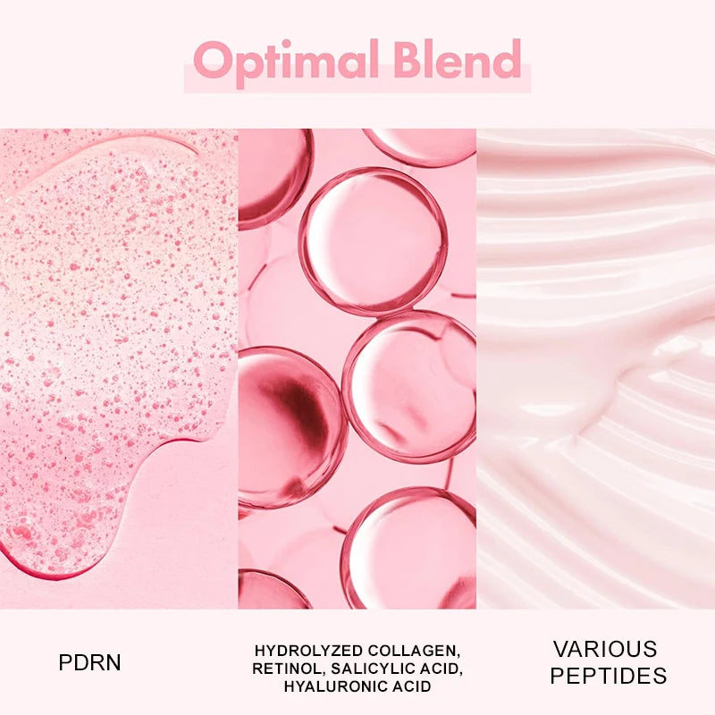 Korean Skincare Complex Peptide Acne Serum with PDRN Collagen - Pore Shrinking Melanin Fading Skin Brightening And Smoothing