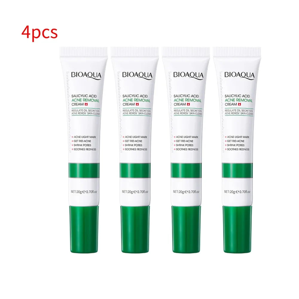 BIOAOUA Salicylic Acid Acne Cream Shrink Pore Cream Elimination Large Pores Remove Blackehead Repairing Skin Care Facial Cream