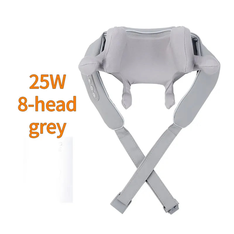 8-head/10-head Neck&Shoulder Massage Shawl Wireless Cervical Neck Back Massager Waist Leg Kneading Masajeador Trapezius Massager