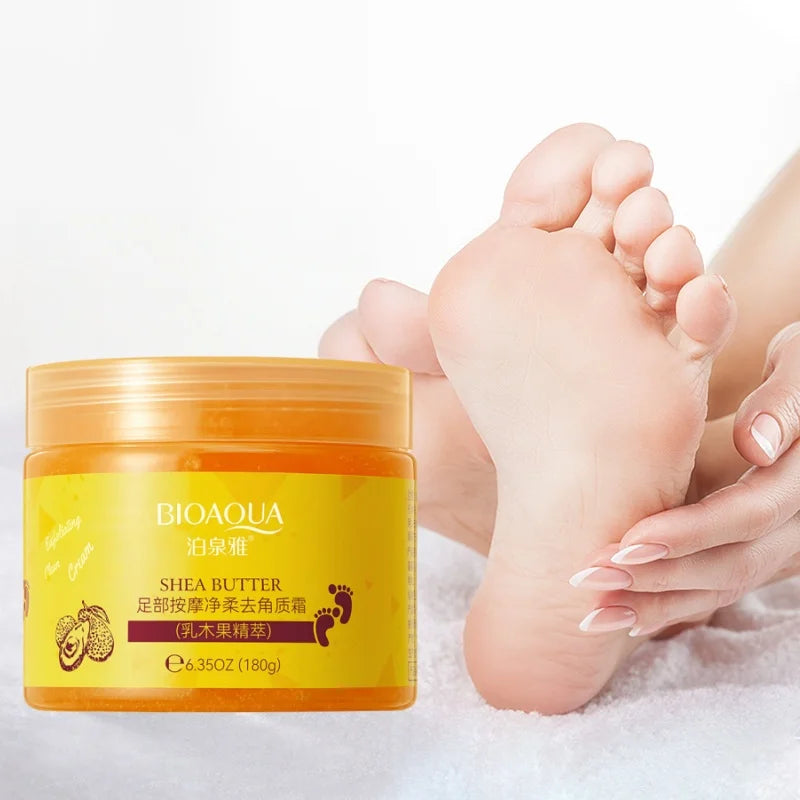 Foot Massage Exfoliating Cream, Gently Massages the Skin, Deeply Cleanses Dirt and Exfoliates, Helps Improve Rough Skin Texture, Leaving Feet Clean, Soft, Smooth, and Delicate.