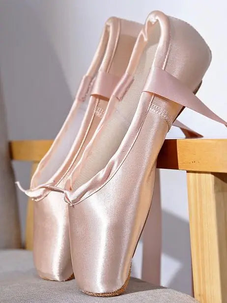 Ballet Shoes For Girls Pointed Shoes Straps Satin Dance Shoes Flat Exercise Shoes Big Children's Dance Shoes Sneakers