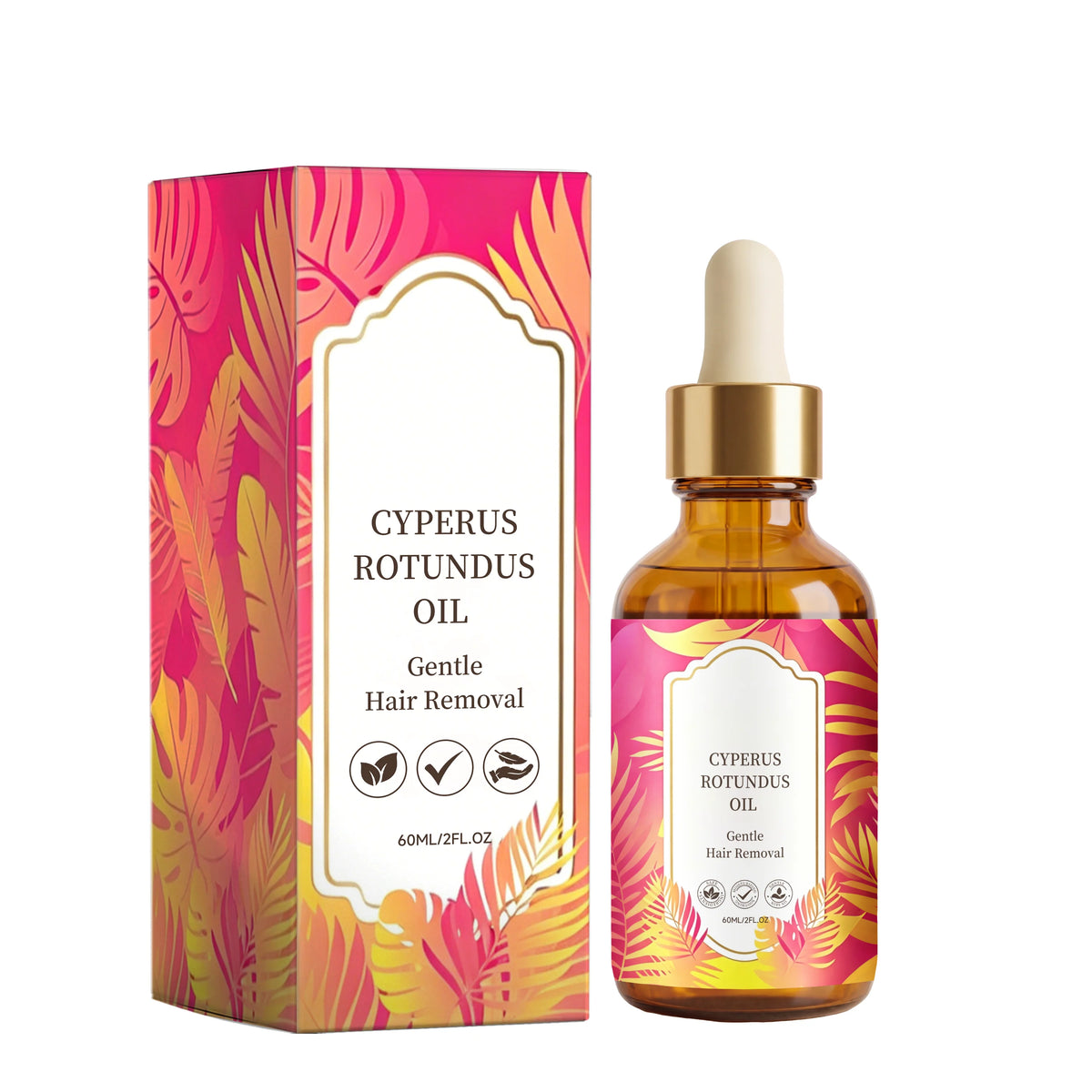 Natural Cyperus Rotundus Oil Removing Hair Moisturizing Sootheing Skin Improve Skin Texture Slow down Hair Growth Skin Care Oil