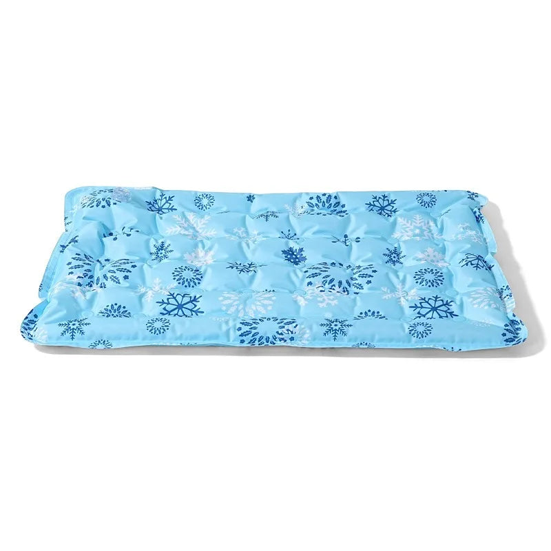 Summer Pet Cooling Mat for Dogs Cats Water Activated Cooling Pad Waterproof Durable Scratch-Resistant Ice Silk Cool Bed Cushion