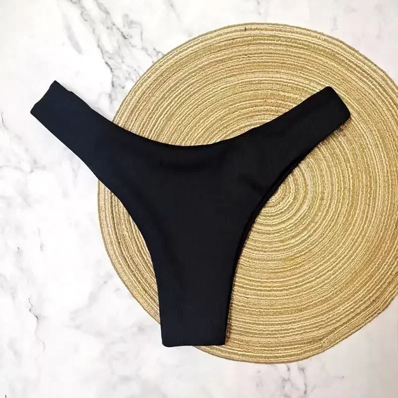 Sexy Tube Top Bow Split Women's Bikini Swimsuit Swim Trunks Swimming Suit for Girl Biquini Traje De Bano Pants Bikini Badeanzug