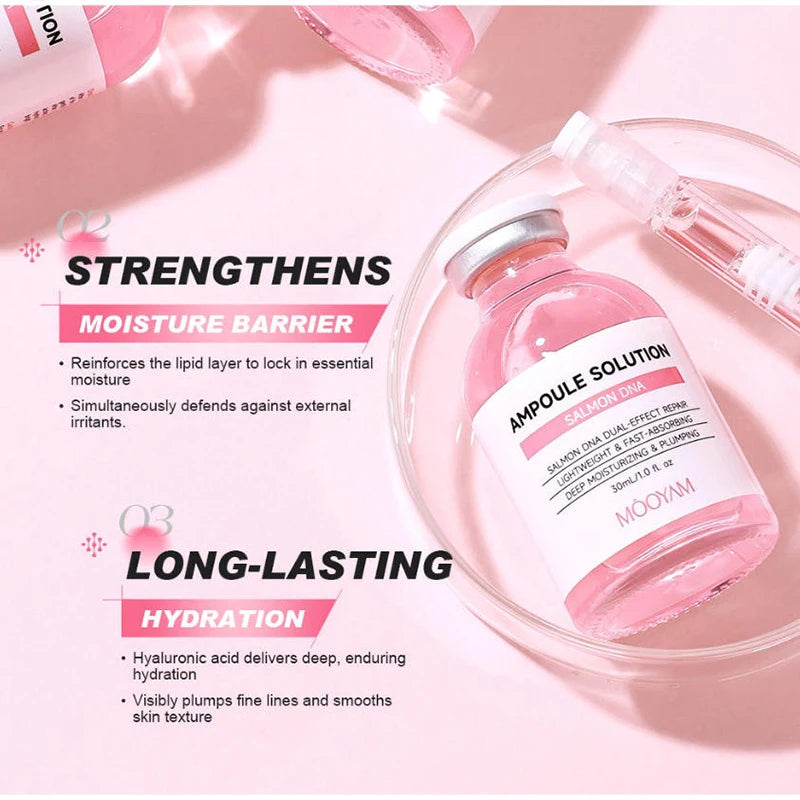 Salmon DNA PDRN Skin Care Set Ampoule Serum Capsule Cream Eye Stick Collagen Hyaluronic Acid Moisturizing Facial Skin Care Kit