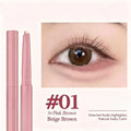 Korean 2 in 1 Ended Lying Silkworm Pen,Bionic Shading Highlighting,Instant Big Eye Effect,Smooth&Smudgeproof&Waterproof,Flat Tip