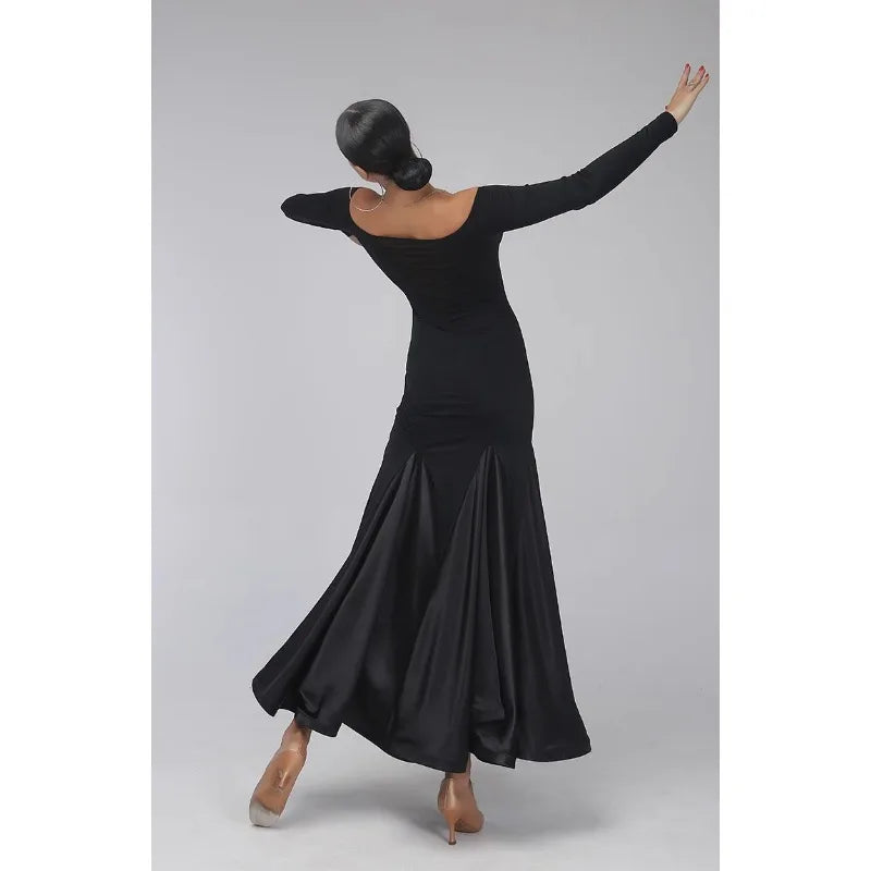 customized Sexy adult ladies modern suit long skirt performance Clothing ballroom dance dress vestido de mujer