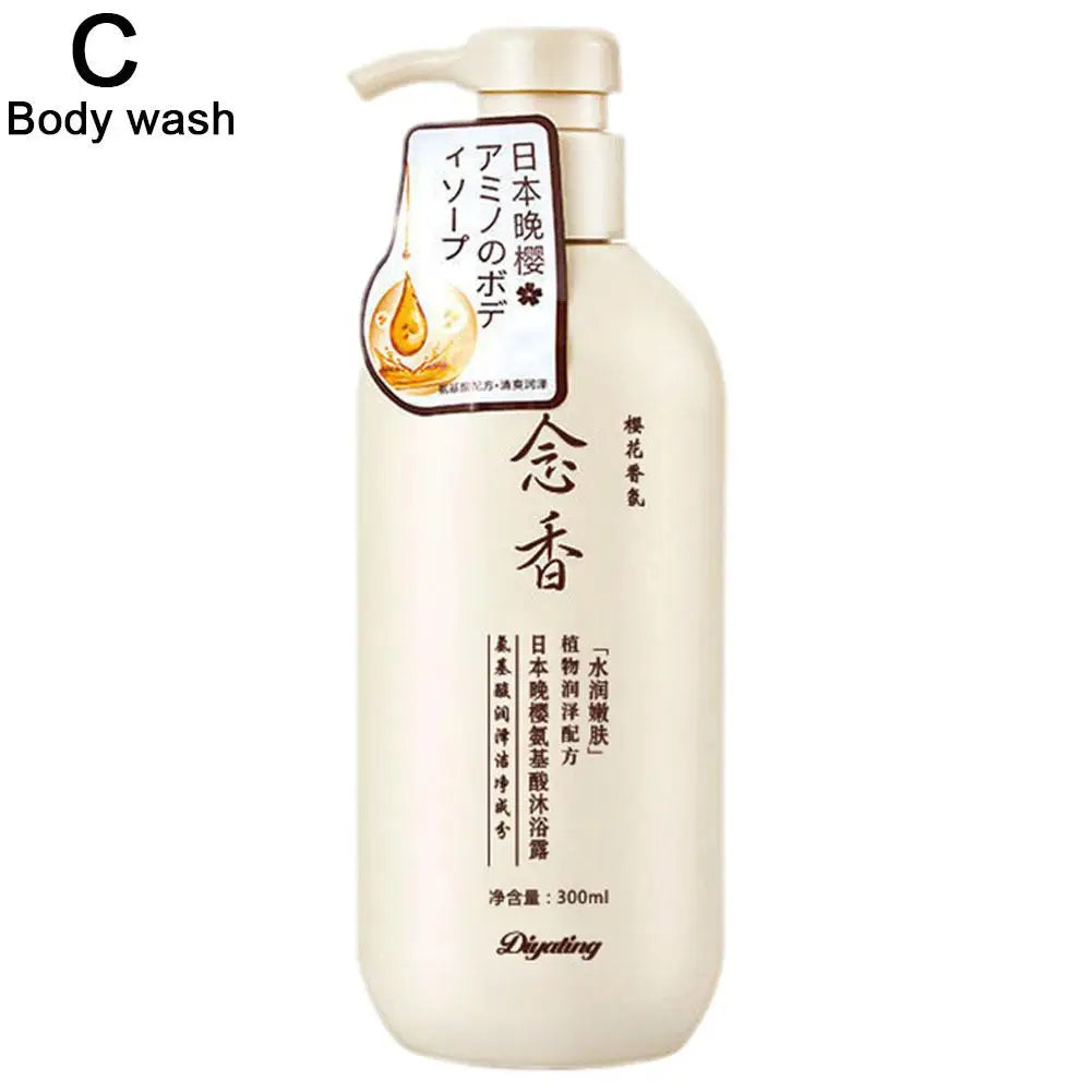 300ml Amino acid fragrant Japanese evening shampoo hair conditioner conditioner and Se hair shampoo bath lotion sham I6H9