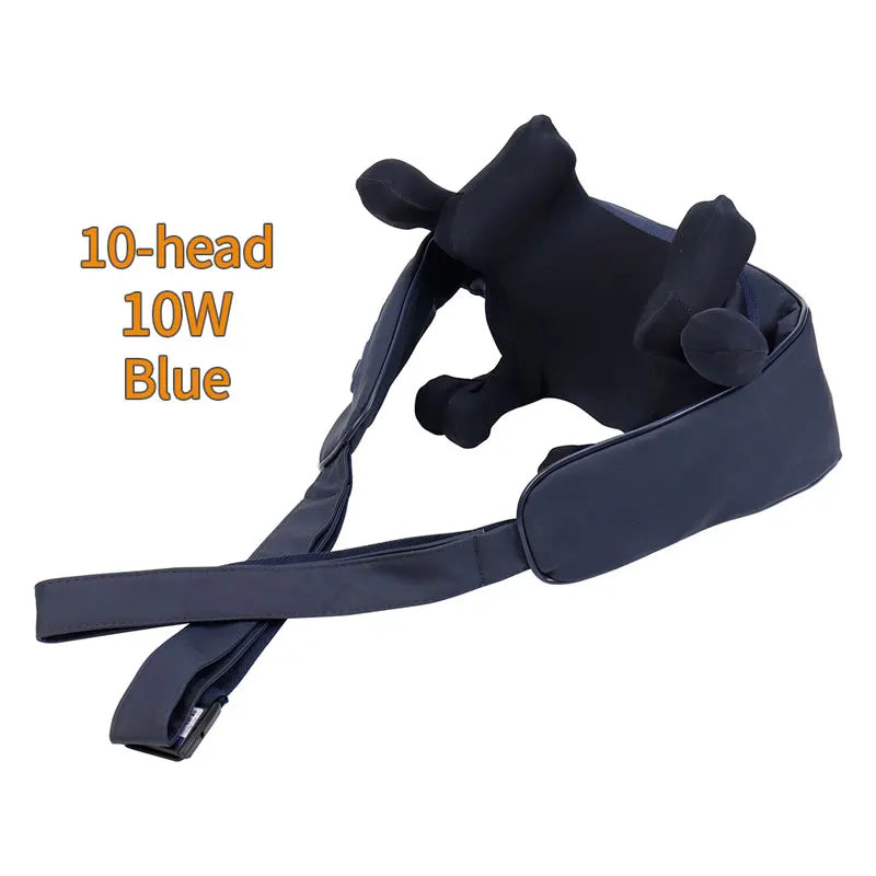 8-head/10-head Neck&Shoulder Massage Shawl Wireless Cervical Neck Back Massager Waist Leg Kneading Masajeador Trapezius Massager