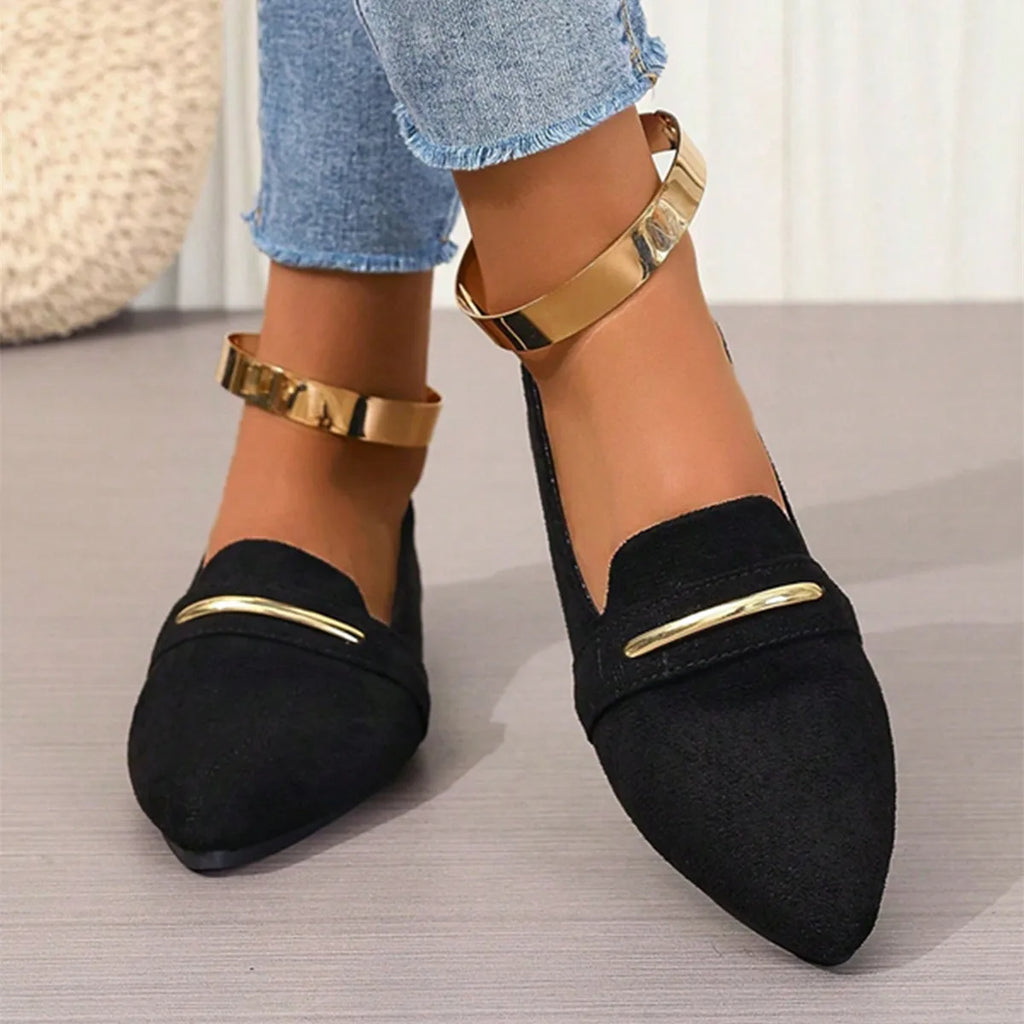 2026 Summer Loafers Flats Pointed Toe Casual Women Shoes New Comfortable Walking Mujer Zapatos:Wear-resisting