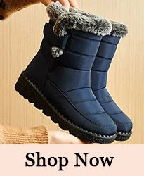 Women's Winter Boots 2024 New Fur Boots Women Low Heels Snow Boots Waterproof Winter Shoes For Women Winter Footwear Botas Mujer