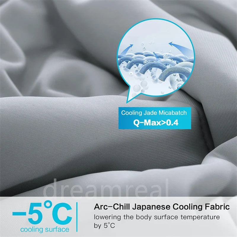 Premium Cooling Blanket Smooth Air Confition Comforter Lightweight Summer Quilt Double Side Arc-Chill Cold Tech Fabric Washable