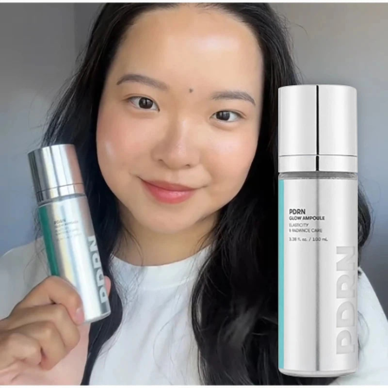 Korean Skincare PDRN Collagen Essence & Glow Stick Balm Set, Firming Moisturizing Face Hydrate Nourishing Lightweight Daily Care