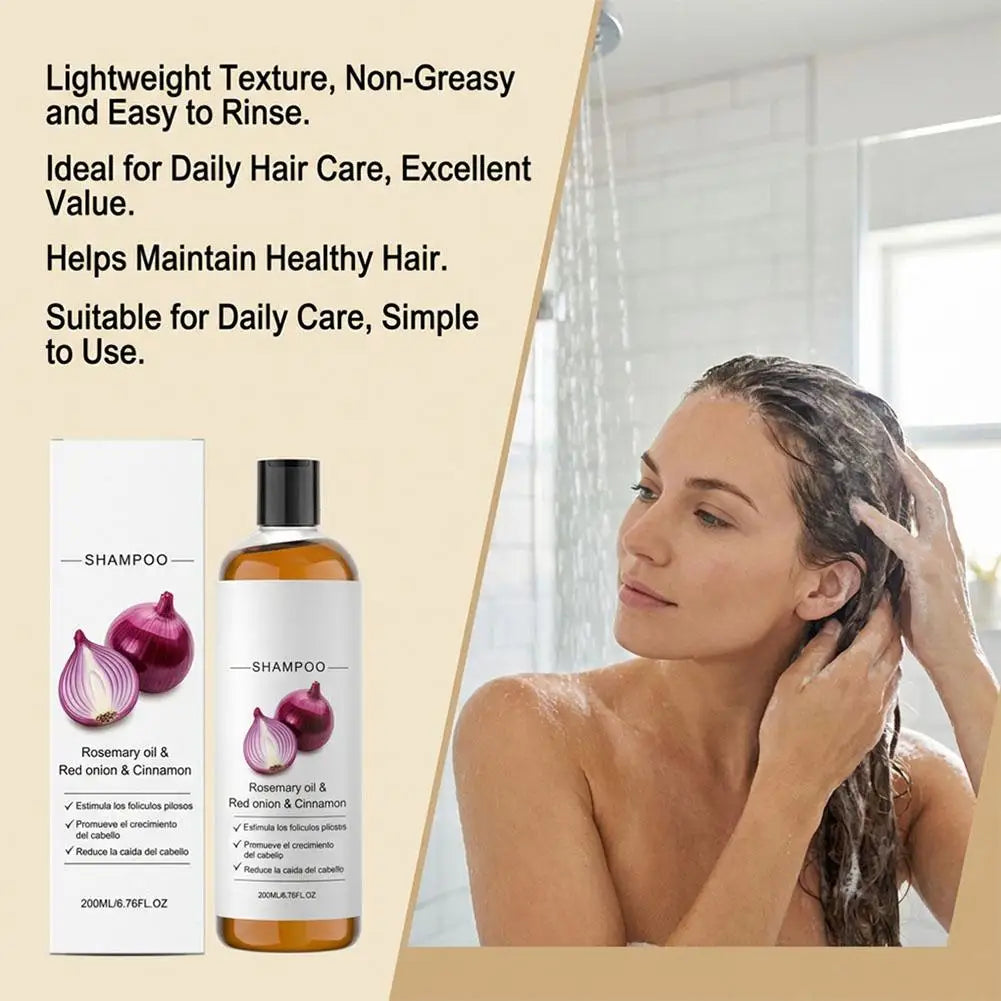 2/3pcs Rosemary Red Onion Shampoo Anti Hair Loss Promote Thicker Stronger excalvo Shampoo Hair Care 200ml