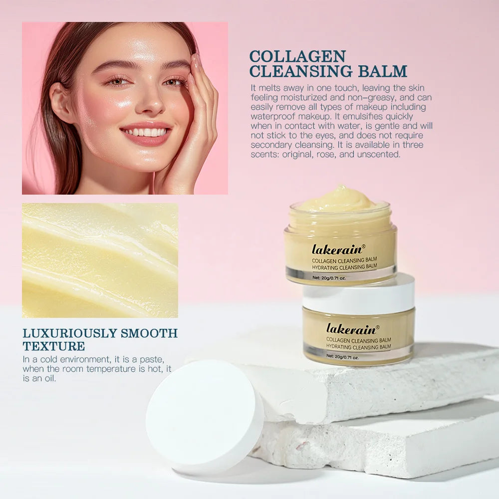 Lakerain Cleansing Balm Deep Cleansing Hydrating Softening And Nourishing Skin Gently Remove Facial Makeup Cleanser Balm