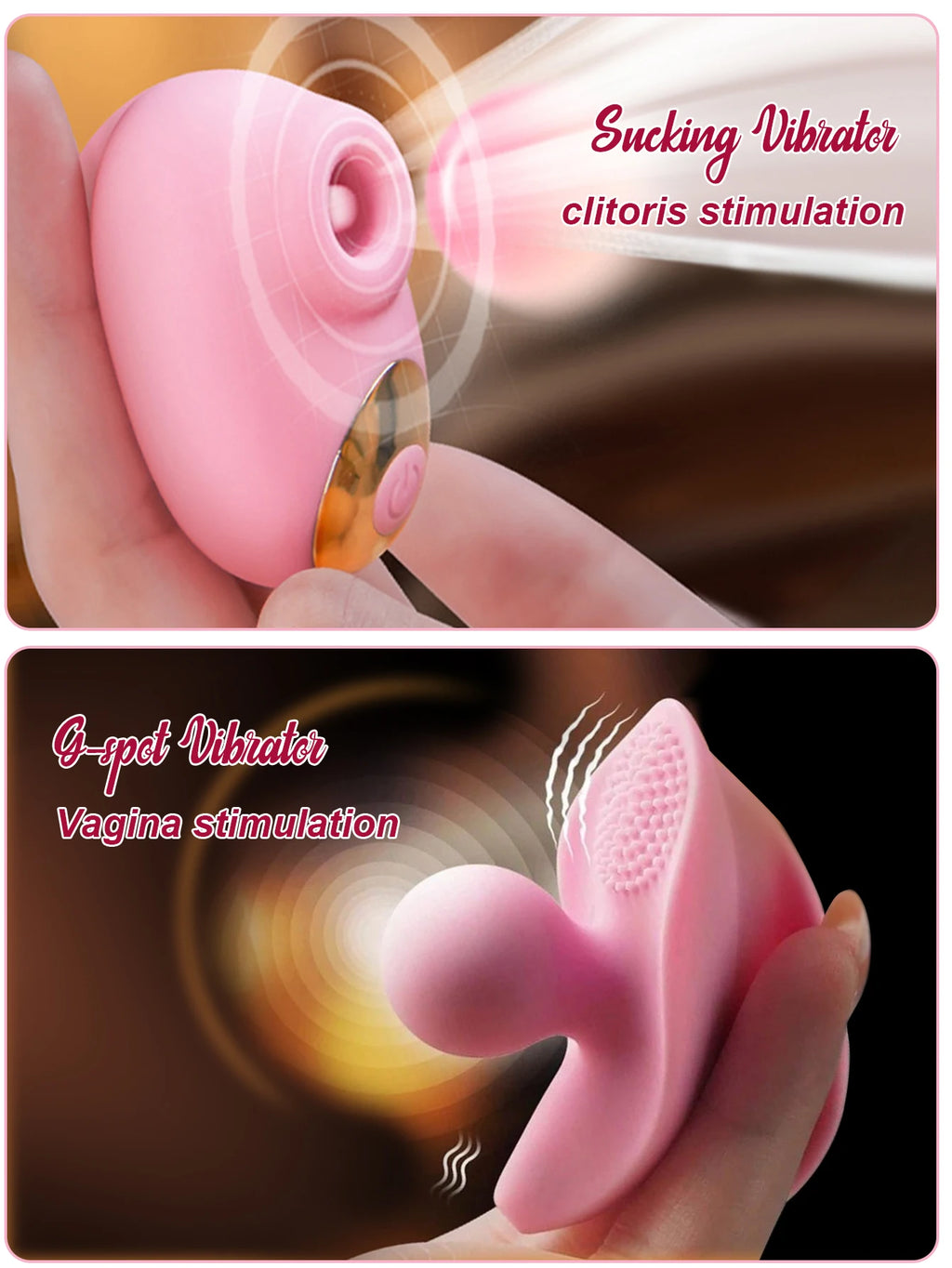 Sucking Vibrator Finger Sex Toy for Women,Fingertip Fun Jumping Egg Clit Massage G spot Vibration Portable Sexurl Tools