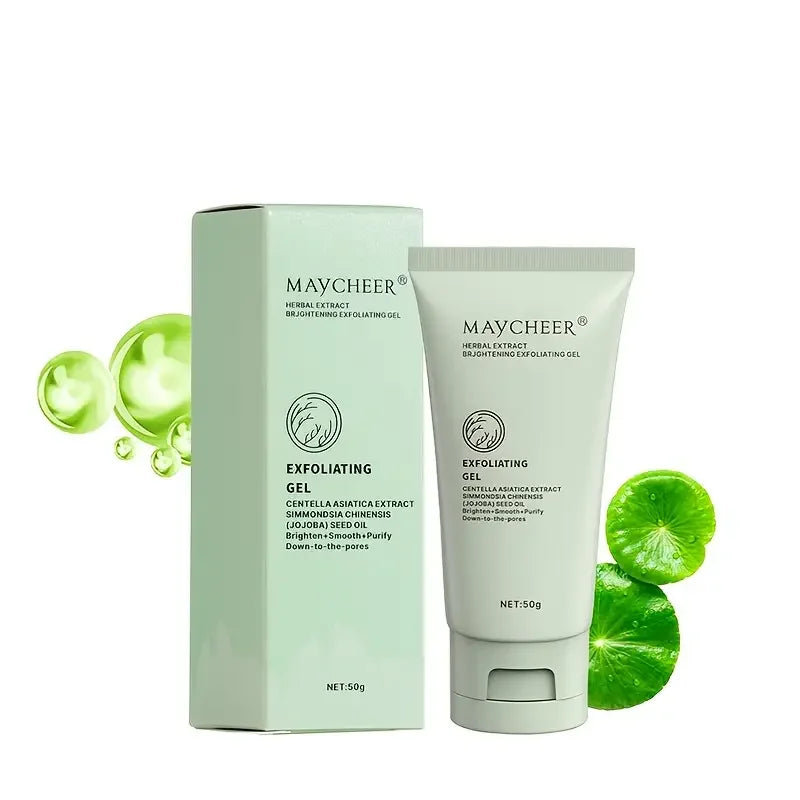 Herbal extract exfoliating gel, cleansing scrub gel, facial deep cleansing pores and exfoliation,moisturizing skin care products