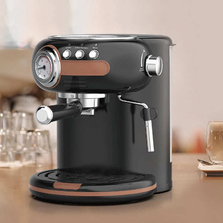 Electric 3-in-1 Automatic Coffee Brewer for Restaurant Use Cappuccino Espresso Maker for Hotels and Households