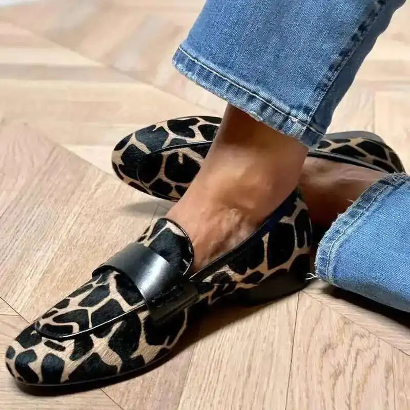 Flat Heels Shoes Round Toe Boat Shoes Women Loafers