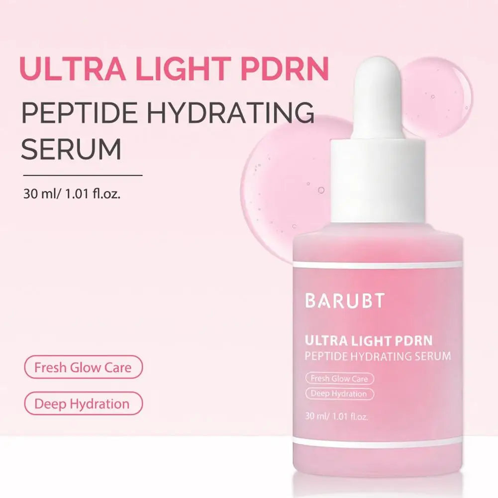 Ultra Light PDRN Collagen Essence Korean Peptide Hydrating Serum Fresh Glow Care Deep Hydration 30ml Original Pink Facial Serum