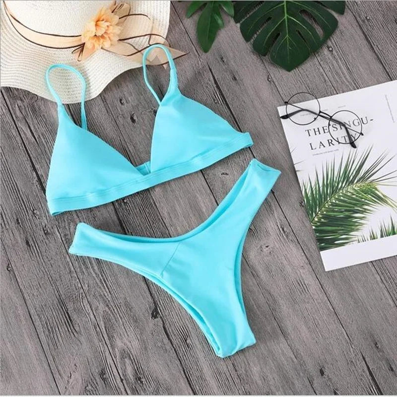 Bandage Sexy Brazilian Bikini Biquini Praia Swimwear Women Hot Swimsuit Traje De Bano Mujer Maillot Femme Monokini Badpak Dames